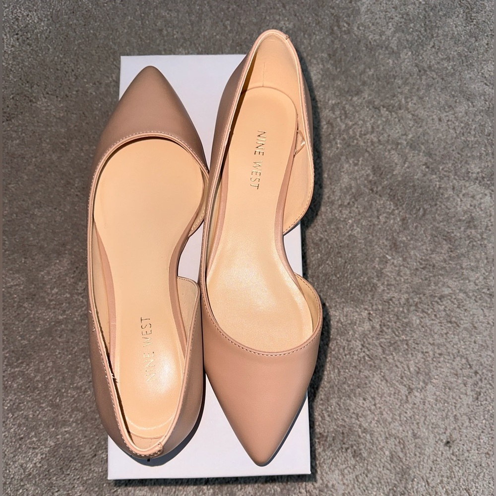 Nine West blush flats size 7.5. Worn once